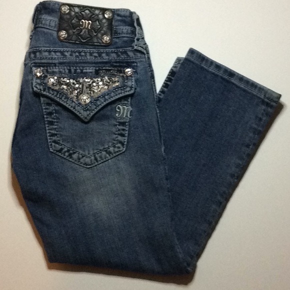 Miss Me Denim - Miss Me Cuffed Capri Jeans Size 24 Style # JP6168P